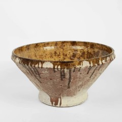 ATA LARGE BOWL GRENISH BROWN VINTAGE 
